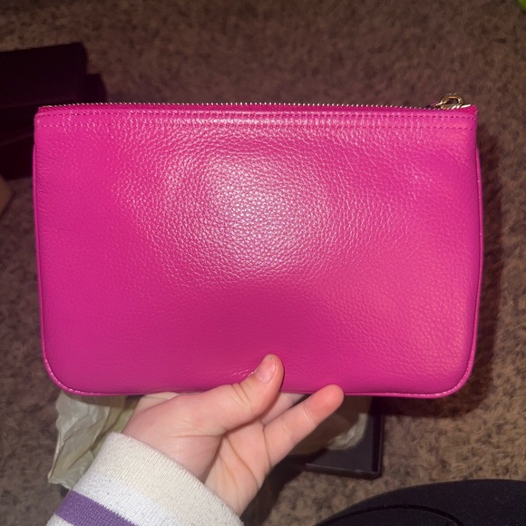 Mulberry Pink Clutch with Silver Details (C257) - Picture 3 of 4